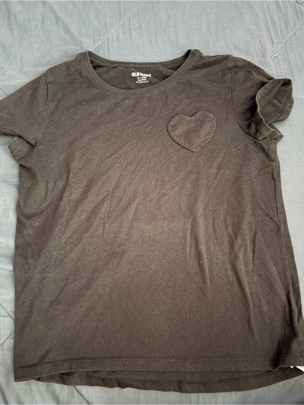 Old Navy Black Heart Pocket T-Shirt
